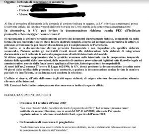 lettera integrazione condono roma lettera integrazione condono roma